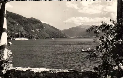 Lago d'Annecy — Vista do lago com montanhas e barcos — Edição Oh - Annecy, n° 1542