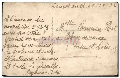 Arranjo de rosas e margaridas — Dédé Paris 1088 — Verso