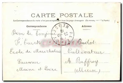 Saumur — Fronton Urzędu Miasta — Wydawca nieznany — Rewers