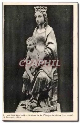 Cléry (Loiret) — Estátua da Virgem de Cléry (século XIII) — G. Besançon, editor