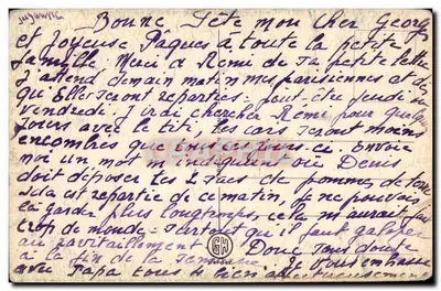 Bouquet de fleurs — Juin — Bonne Fête — editor no identificado — Reverso