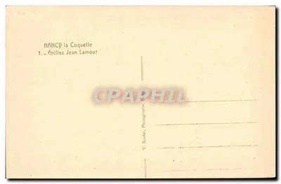 NANCY — Grilles Jean-Lamour — V. Ruder — Rewers