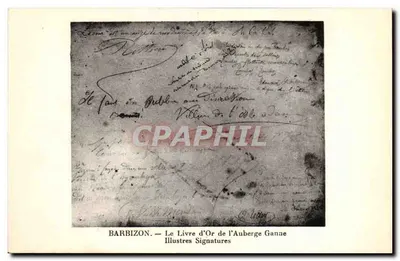 Barbizon — O Livro de Ouro da Auberge Ganne — Assinaturas Ilustres
