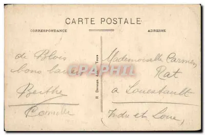 Blois (Loir-et-Cher) - O Castelo - A Colunata e a Ala Francisco I — Verso