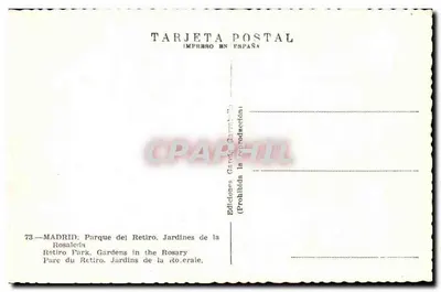 Ogród Rosalería — Park Retiro — Wydawnictwo Madrytu — Rewers