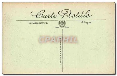 Évreux — O Jardim das Plantas — A Gruta — L.L. — n°62 — Verso