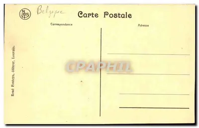 Louvain — Hotel das Correios — editor René Fonteyn — Verso