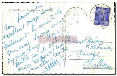 Paryż — Kolumna Vendôme — CALF — Rewers