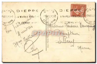 Dieppe — Wejście do Kasyna — Restauracja Kasyna — R. Jourde, dawniej 5 — Rewers