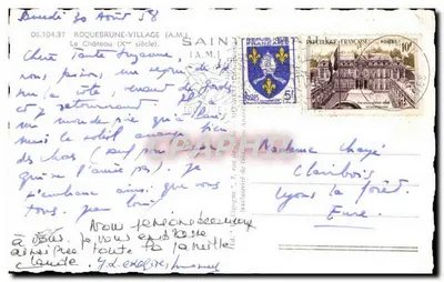 O Castelo de La Cigogne — Roquebrune-Village — editor Savye — Verso