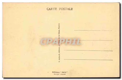 Laval — O Velho Ponte e o Castelo — Saby, n° 124 — Verso