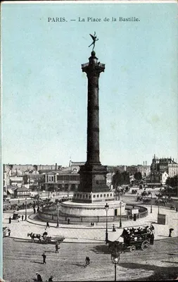 Paris — La Place de la Bastille — éditeur non identifié