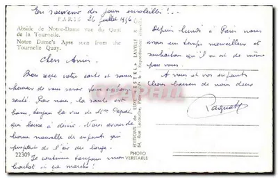 Notre-Dame de Paris — vista do Quai de la Tournelle — Estil — Verso