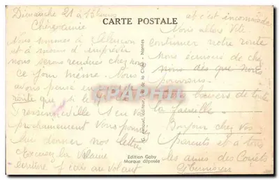Alençon (Orne) — Porche da Igreja Notre-Dame, XVᵉ século — Gaby, n° 4900 — Verso