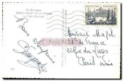 Saint-Malo — O Forte Nacional — Edição Greff — Verso