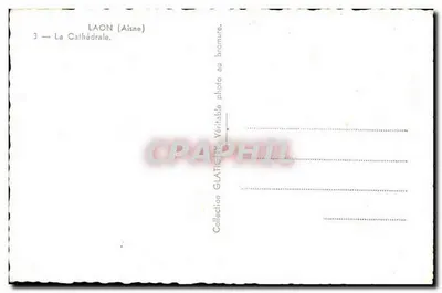 Laon (Aisne) — A Catedral — Coleção GLATIENY — Verso