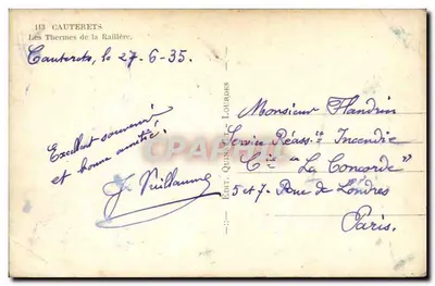 कॉटेरेट्स — ला रैलियर के ताप्तकालीन — एडिटर क्विनॉल-लौर्ड संख्या 143 — पीछे
