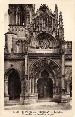 St-PÈRE-sous-VÉZELAY — A Igreja. Conjunto do Portal principal — LL.13