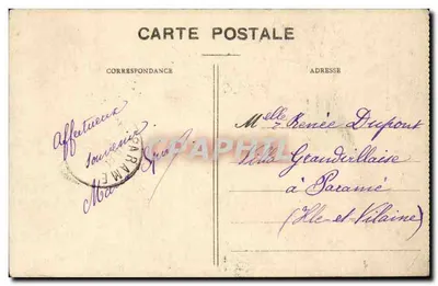 Pomrémé-la-Pucelle (Vosges) — A Basílica — imp. Ad. Wulck, Saint-Dié (Dép. 88) N° 8082 — Verso