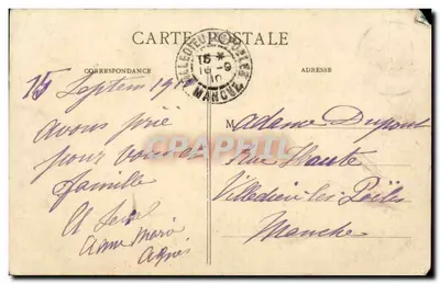 Benoite-Vaux (Meuse) - Estátua de Nossa Senhora — Chaborel-Jacquin, editor — Verso