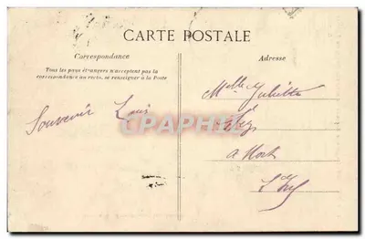 Rennes - The Great Cascade of the New Thabor Garden — Publisher E. Rousseiller, n° 1128 — Back