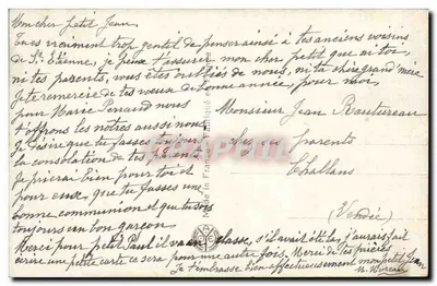 जन्म — एंजेल ईसा मसीह के जन्म की घोषणा करता है — प्रकाशक मैक्स मॉयर, क्रमांक 3965 — पीछे