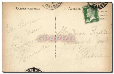 Caen — Katedra św. Etienne — Zachodnia fasada z XII wieku — LL — Rewers