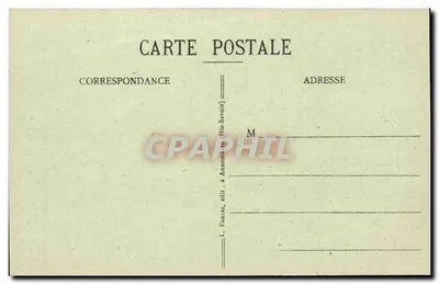 Chamonix - Montanvert e Mare di Ghiaccio — G.R. 596 — L. Faurraz, edito ad Annemasse (Alta Savoia) — Verso