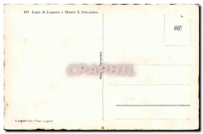 Lago di Lugano e Monte S. Salvatore — 075 — Eredi Alfredo Finzi, Lugano — Rewers