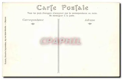 Tapiz de la Reina Matilde — Bayeux — escena de Guillermo que se dirige a Bayeux donde Harold le prestó juramento de lealtad — ND Phot — Reverso