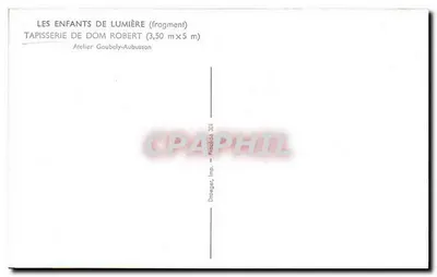 De Kinderen van het Licht — fragment van een tapijt — Atelier Goubely-Aubusson — Achterkant