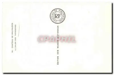 O Salão das Tapeçarias — Castelo de Malmaison — Edição dos Museus Nacionais — Verso