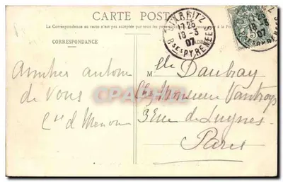 Biarritz Artystyczny — Port Vieux, Sémaphore i Atalaye — Kolekcja Gorce, fot. i wyd., Talence (Gironde) — Rewers