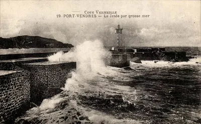 Port-Vendres — A Ponte em Mar Revolto — Cote Vermeille, n°19