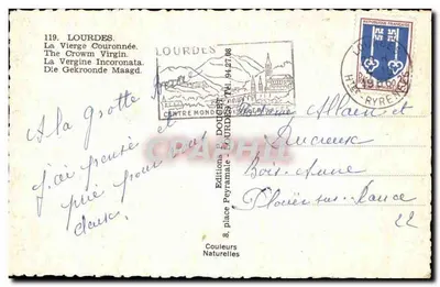 Lourdes — Panna Maria Złotokorona — Wyd. Edluf — Rewers