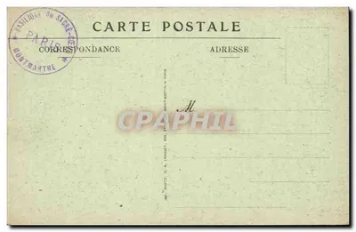 Basílica do Sagrado Coração de Montmartre — O Cristo do banco de obra, por Hippolyte Lefebvre — V.N. N° 18 — Verso