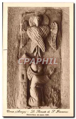 Verna (Arezzo) - O Estilizado de S. Francisco (Bassorilievo do século XIII)