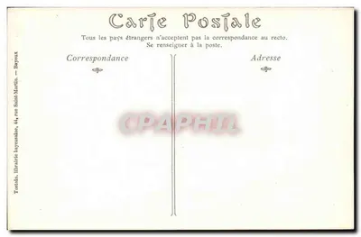 Tapijt van koningin Matilde — Bayeux — scène van de bouw van de vloot — Tostalain, boekhandel uit Bayeux, 44, rue Saint-Martin — Achterkant