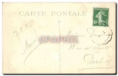 Menton — Most Saint-Louis. Granica francusko-italijska — G. Lemaître & Cie, n°53 — Rewers