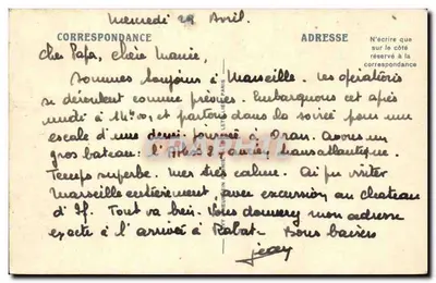 Marseille — De Corniche — De Profeet — LL — n°173 — Achterkant