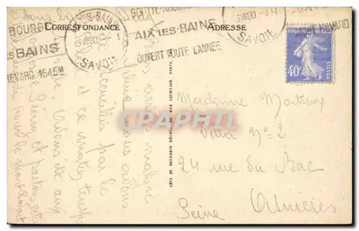 Okolice AIX-LES-BAINS — Jezioro Bourget, Zamek Chatillon — ND — Rewers