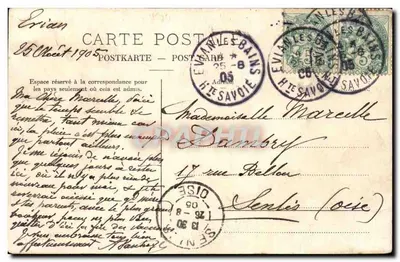 Evian-les-Bains i Szczęka Oche — C.P.N. 4332 — Rewers