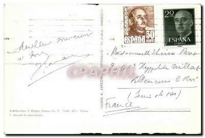 Palma de Mallorca — Porto de Palma — editor Falleres, n° 598 — Verso