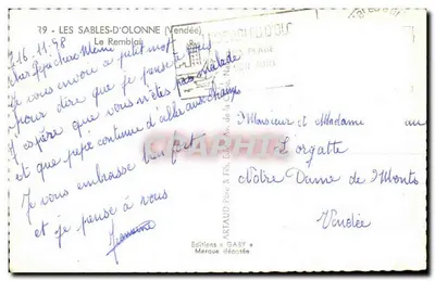 Les Sables-d'Olonne — Le Remblai — Éditions Gaby — Rewers