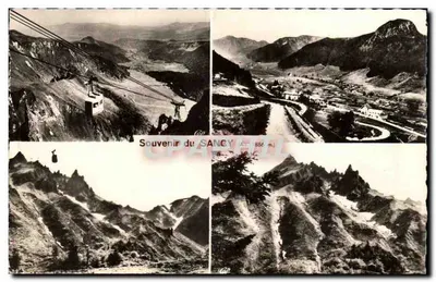 Le Sancy — Vista do teleférico, do vilarejo e das montanhas — Réal-Photo, n°183