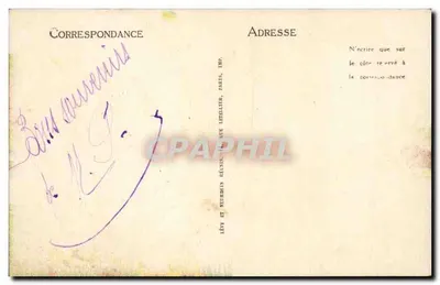 Rambouillet — O Parque. Perspectiva do lado sul. — LL, n°8 — Verso