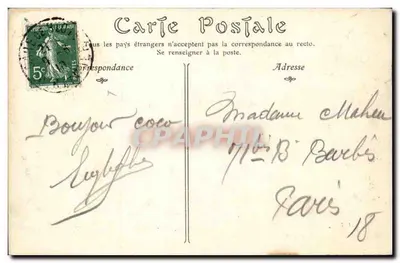 Zamek CHAMBORD — Brzegi rzeki Cosson — Wydawca nieznany, nr 125 — Rewers