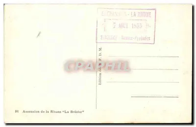 Wspinaczka na Rhune "La Brêche" — Wydanie S'IGNACÉ — n° 91 — Rewers