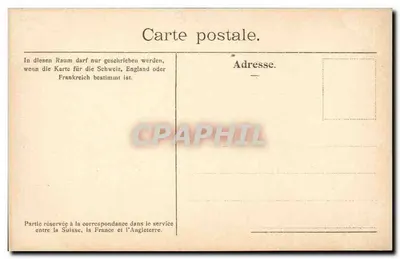 Axenstrasse met Bristenstock — uitzicht op het natuurlijke tunnel met meer en berg in de achtergrond — Freie Karte, n° 218 — Achterkant