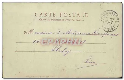 Cléry — La Basilique Notre-Dame — M. Harrron, Édit. Orléans, n°44 — Rewers